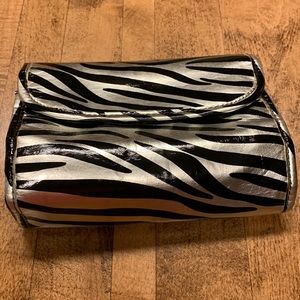 Silver & Black Jewelry Organizer Travel Bag